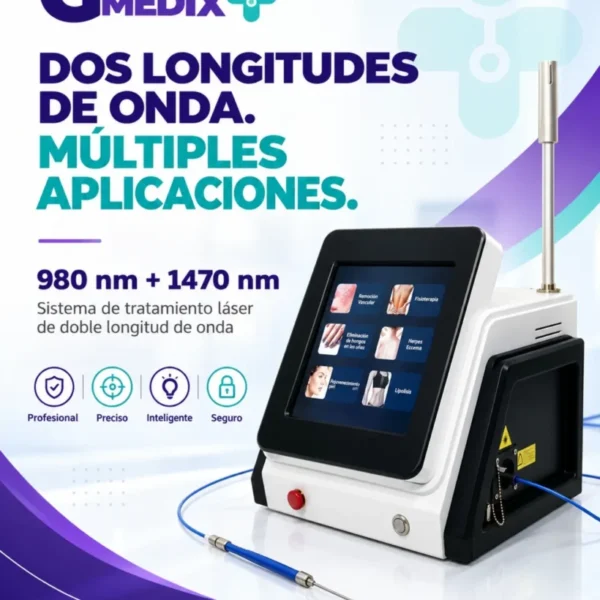 Láser diodo 980 nm + 1470 nm